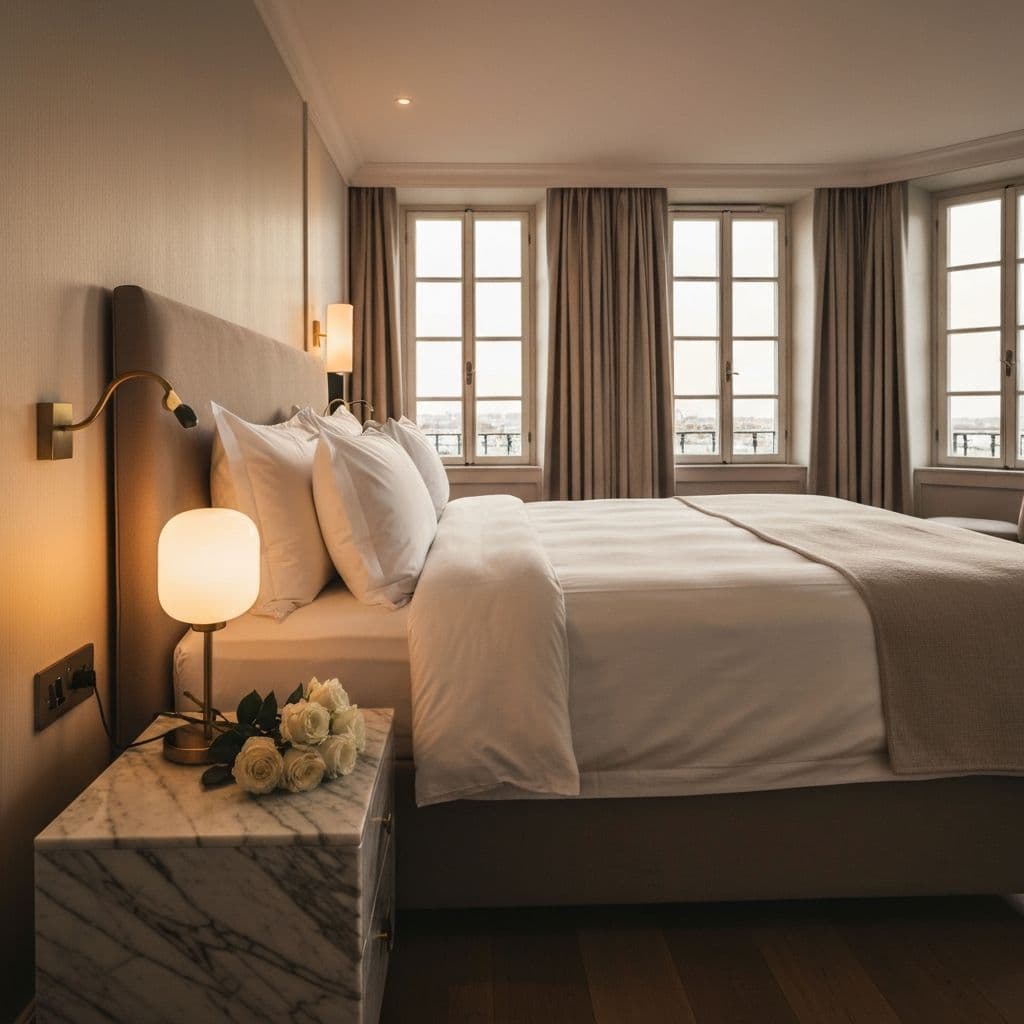 Luxury staged Airbnb bedroom